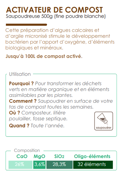 Activateur de compost 500g*