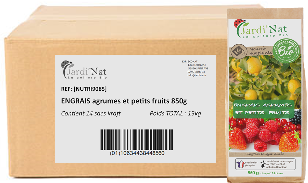 Carton : Engrais agrumes/petits fruits 850g* (14 unités)