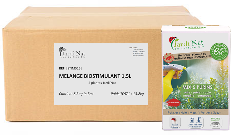 Carton : BIOSTIMULANT MIX 5 PURINS 1,5L* (x8 unités)