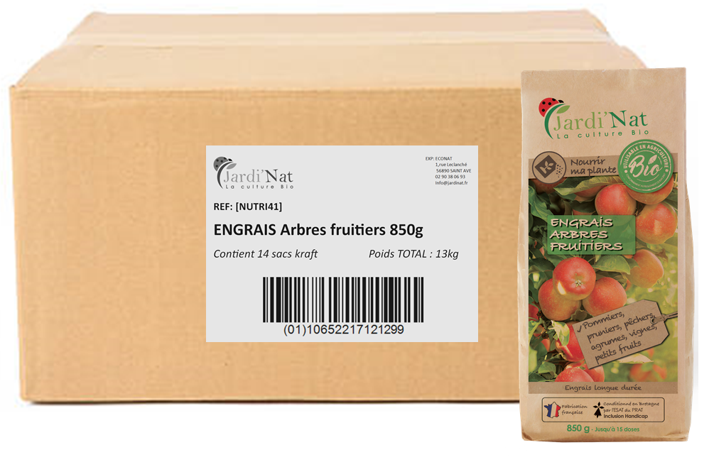 Carton :  Engrais Arbres fruitiers 850g* (14 unités)