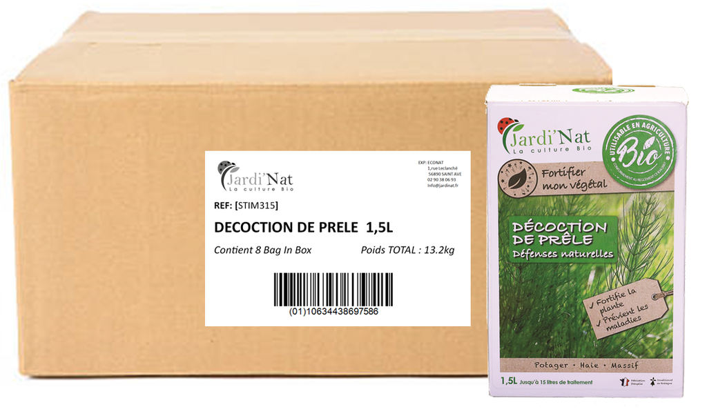 Carton : Décoction de prèle 1,5L*(8 unités)