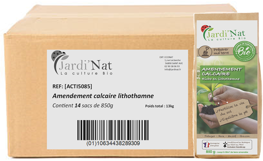 [DISACTI5085] Carton : Amendement calcaire lithothamne 850g* (14 unités)