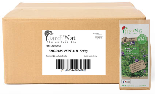 [DISACTI305] Carton : Biohumus/Engrais Vert 500g* (10 unités)