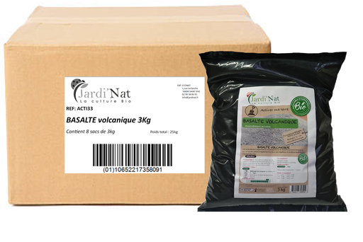 [DISACTI93] Carton : Basalte Volcanique 3kg*(8 unités)